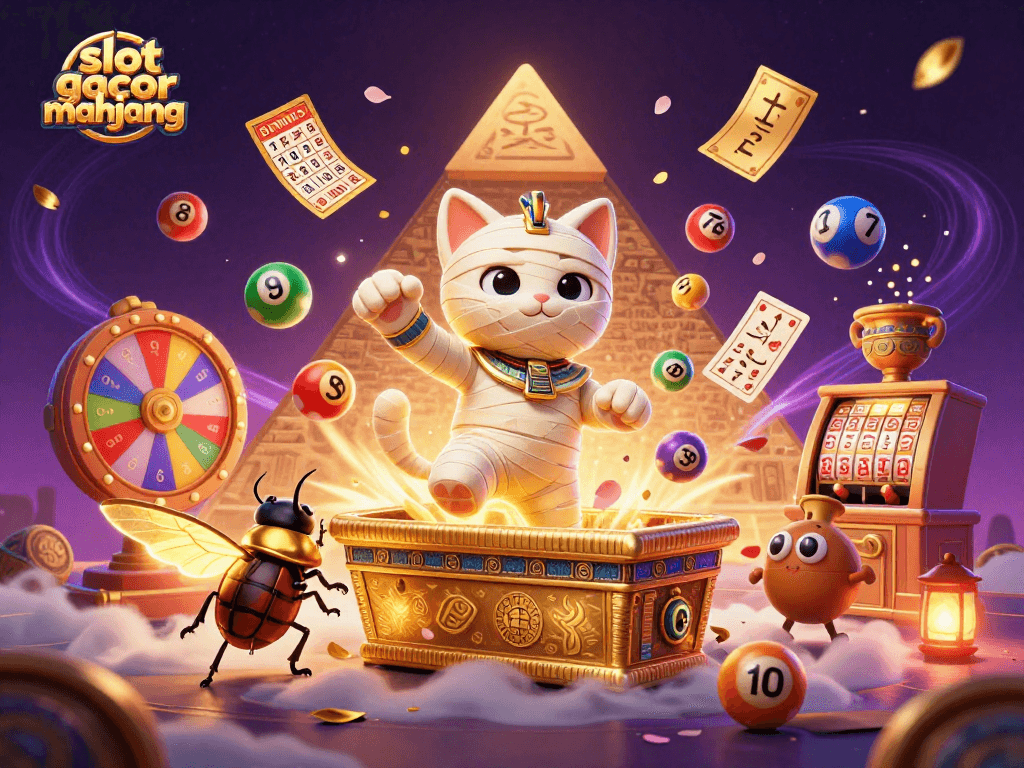 Experience the excitement of slot gacor mahjong with animated characters and rich casino elements.