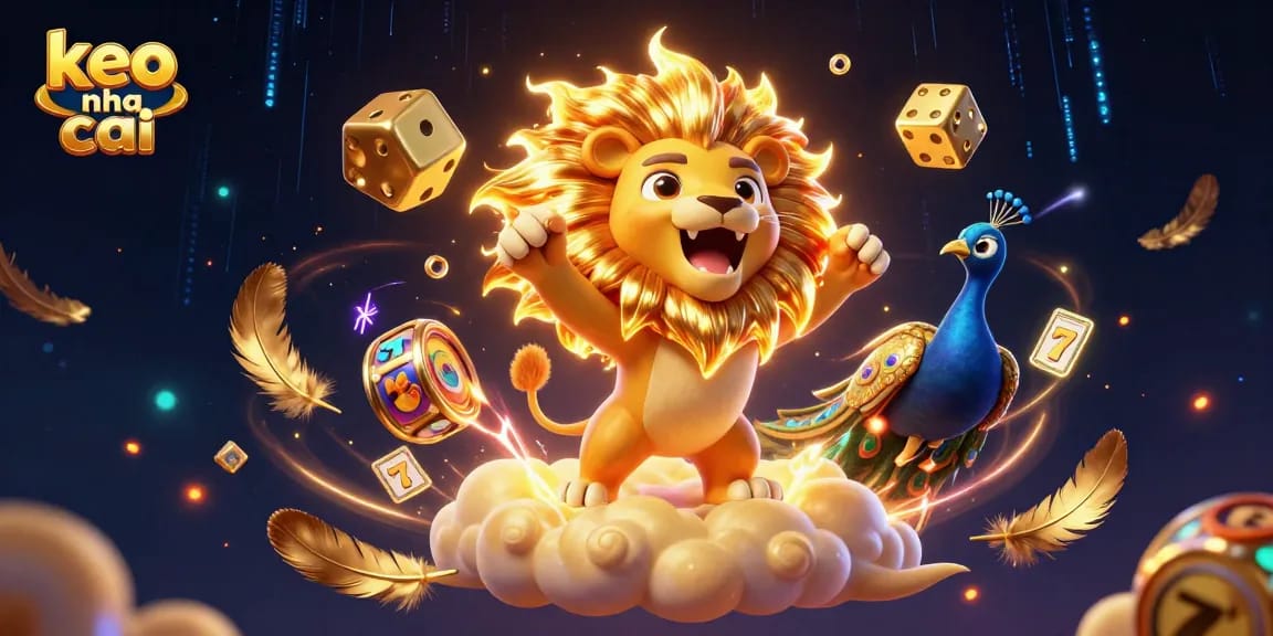 Engage with exciting keo nha cai electronica through a dynamic casino-themed illustration.