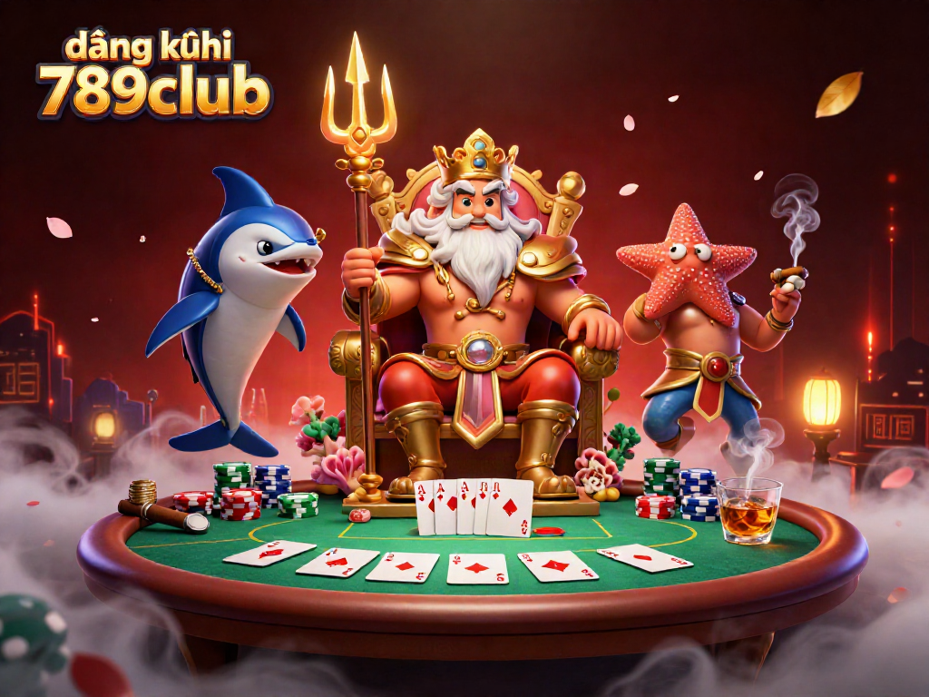 Engage in the exciting đăng ký 789club process with vivid casino elements showcasing poker and vibrant characters.