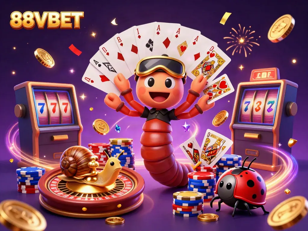 Experience thrilling gaming moments at 88VBET with our cartoon casino characters and dynamic gameplay.