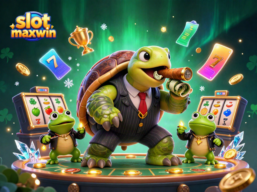 Experience the thrill of slot maxwin with lively casino characters and dynamic game elements.