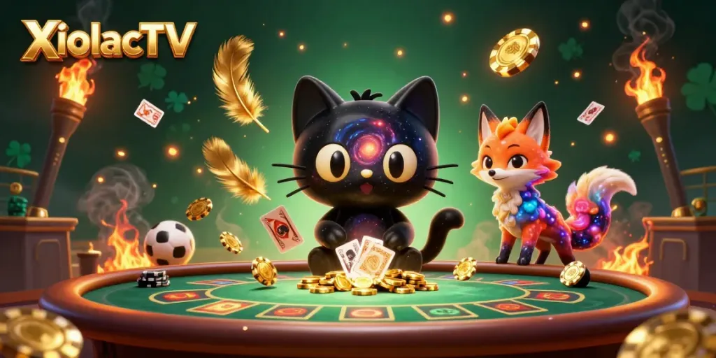 XoilacTV showcases an engaging sports betting scene with lively characters and dynamic gaming elements.