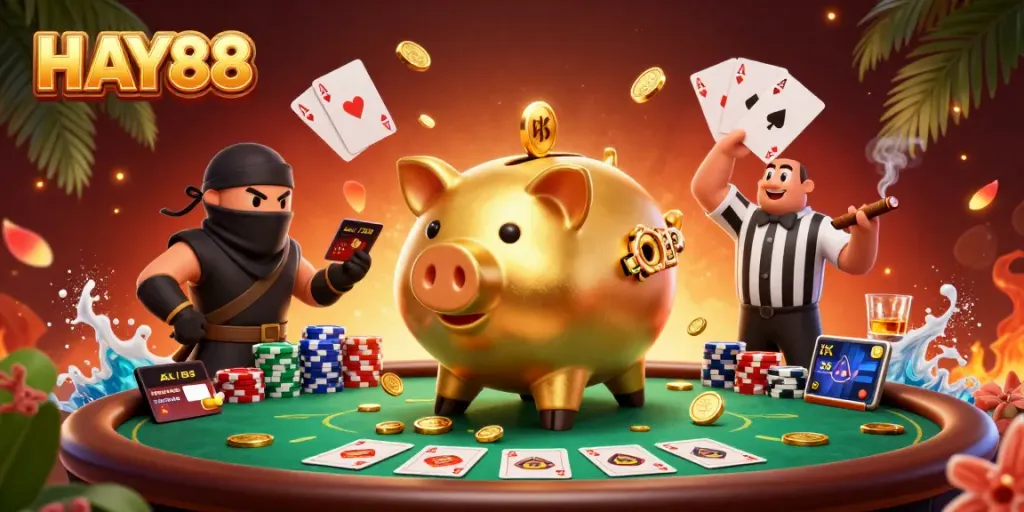 Experience thrilling gameplay at HAY88 with exciting poker elements and vibrant characters