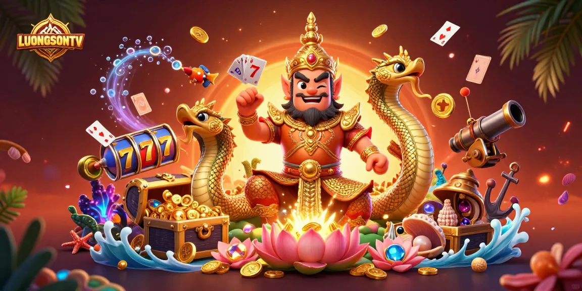 Experience thrilling action with LUONGSONTV's unique casino adventure featuring vibrant 3D characters.